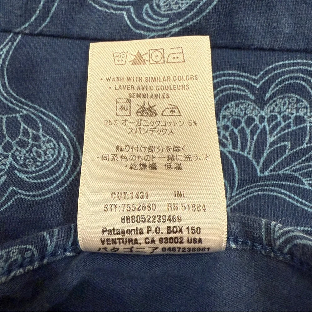 Patagonia Women’s Margot Dress L – Inga Northern Light Blue Floral - Picture 5 of 6